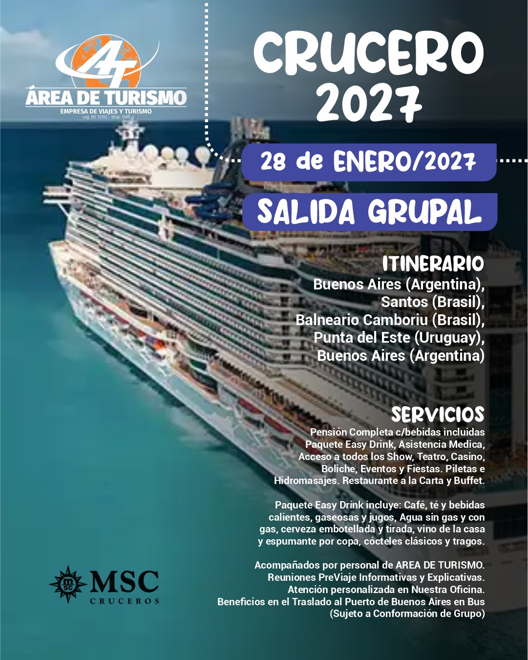 CRUCERO GRUPAL VERANO 2027