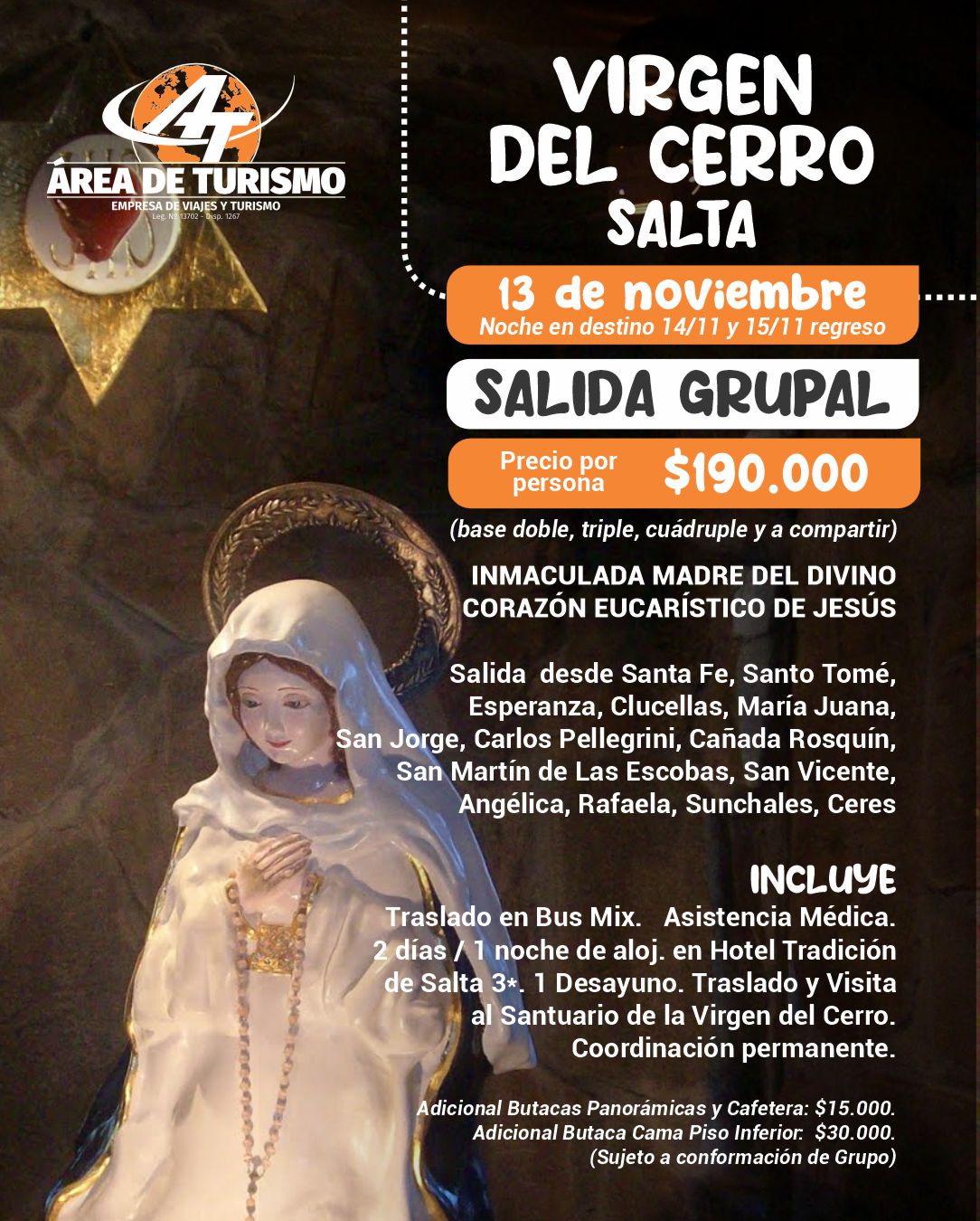 VIRGEN DEL CERRO en Salta.-