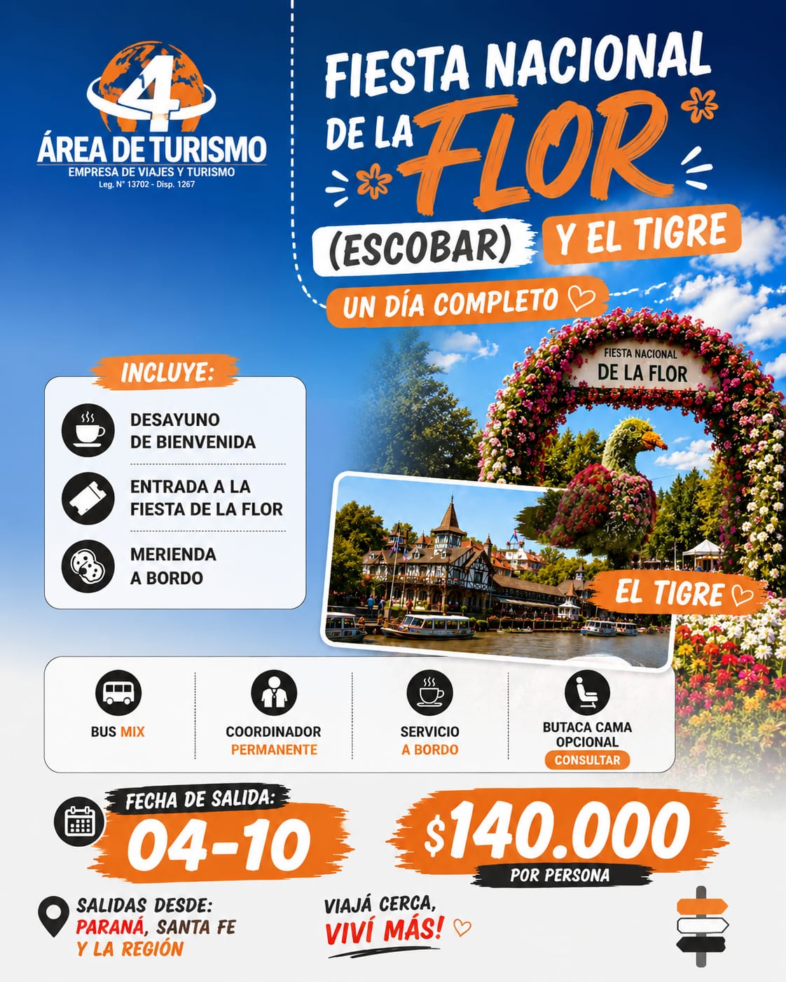 FIESTA NACIONAL DE LA FLOR- Escobar, Buenos Aires.